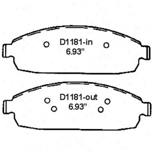 Weareveer Gold Brake Pads/shoes - Front - Gnad 1181