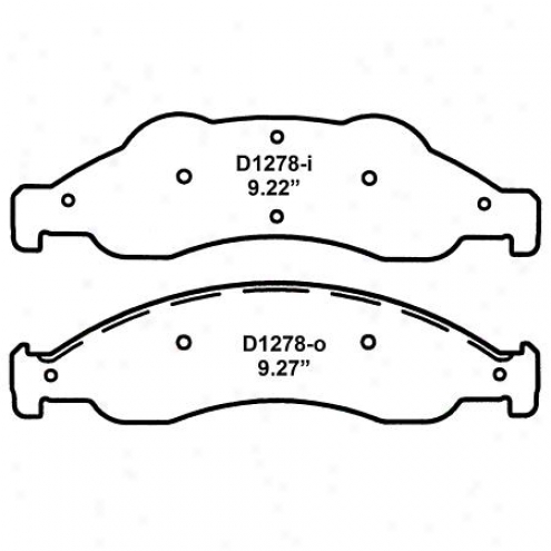 Wearever Silver Brake Pads/shoes - Front - Mkd 1278/mkd 12