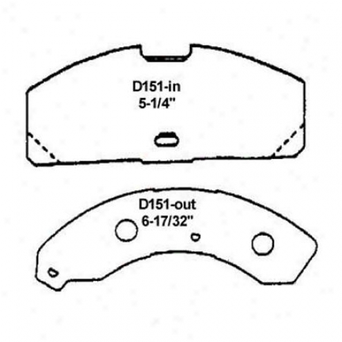 Wearever Silver Brake Pads/shoes - Front - Mkd 151