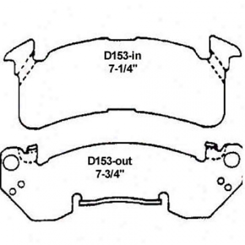 Wearever Silver Brake Pads/shoes - Front - Mkd 153