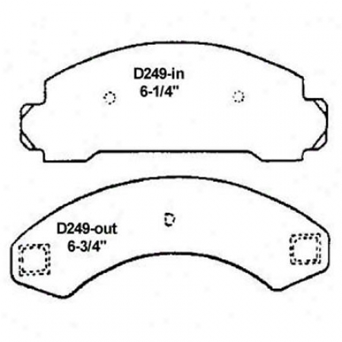 Wearever Silver Brake Pads/shoes - Front - Mkd 249