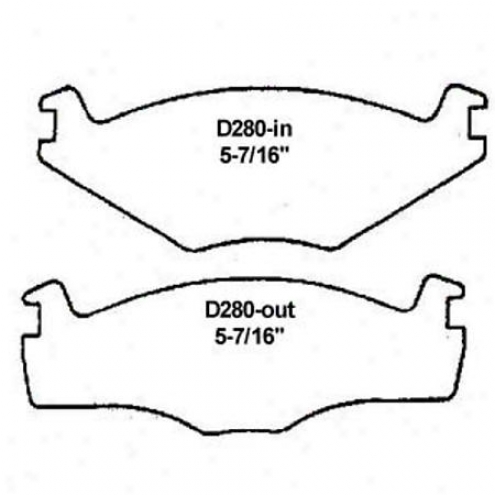 Wearever Silver Brake Pads/shoes - Front - Mkd 280/mkd 280