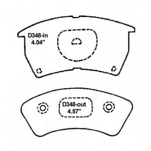 Wearefer Silver Brake Pads/shoes - Front - Mkd 348
