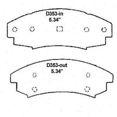Wearever Silver Brake Pads/shoes - Front - Mkd 353