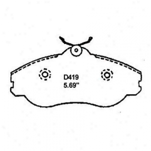 Wearever Silver Brake Pads/shoes - Front - Mkd 419