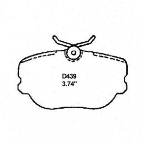 Wearever Silvery Brake Pads/shoes - Front - Mkd 439