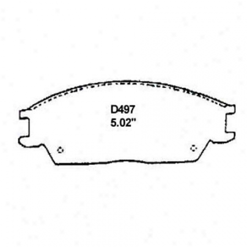 Wearever Silver Brake Pads/shoes - Forepart - Mkd 497