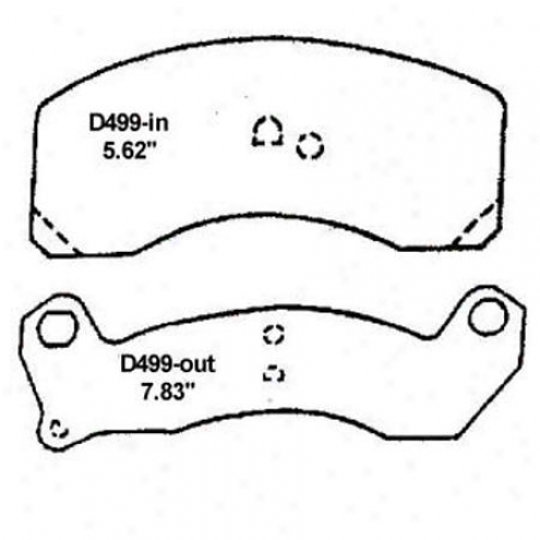 Wearever Silver Brake Pads/shoes - Front - Mkd 499