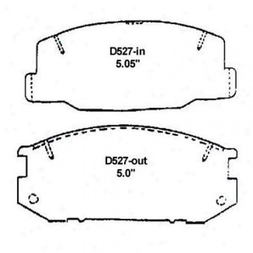 Wearever Silver Brake Pads/shoes - Front - Mkd 527