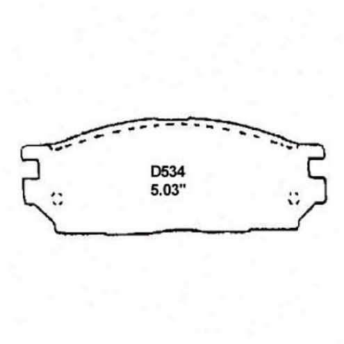 Wearever Silver Brake Pads /shoes - Front - Mkd 534
