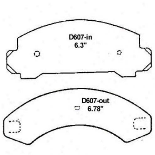 Wearever Silver Brake Pads/shoes - Front - Mkd 607
