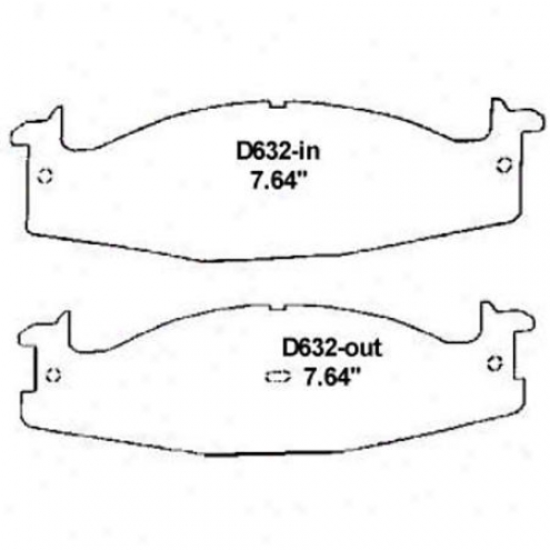 Wearever Silver Brake Pads/shoes - Front - Mkd 632
