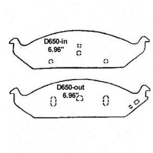 Wearever Silver Brake Pads/shoes - Front - Mkd 650