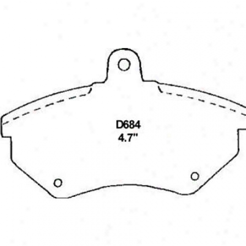 Wearever Silver Brake Pads/shoes - Front - Mkd 684