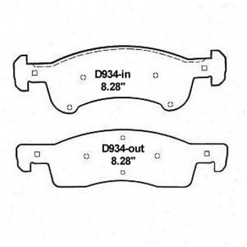 Wearever Silver Brake Pads/shoes - Front - Mkd 934
