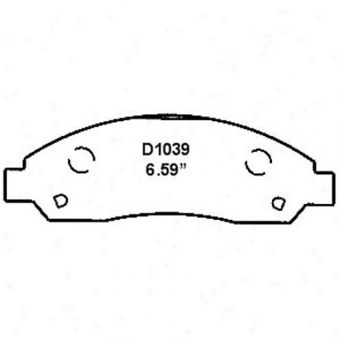 Wearever Silver Brake Pads/shoes - Front - Nad 1039