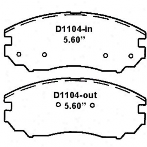 Wearever Silver Brake Pads/shoes - Front - Nad 1104/nad 11