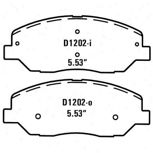 Wearever Silver Brake Pads/shoes - Front - Nad 1202/nad 12