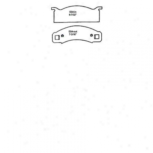 Wearever Silver Brake Pads/shoes - Front - Nad 34/nad 34