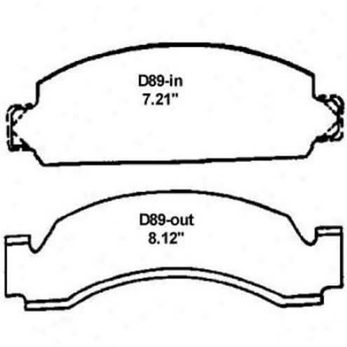 Wearever Silver Brake Pads/shoes - Front - Nad 89