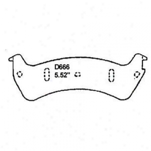 Wearever Silver Brake Pad/sshoes - Rear - Mkd 666