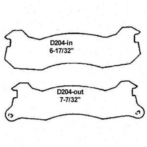 Wearever Silver Brake Pads/shoes - Rear - Na d204
