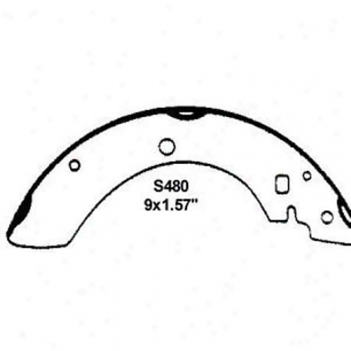 Wearever Silver Brake Pads/shoes - Hind part - Nb480