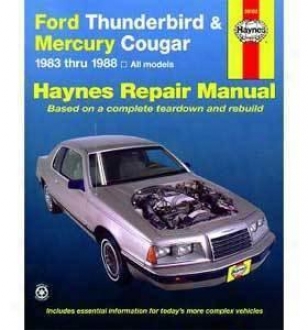 1983-1988 Ford Thunderbird Repair Manual Haynes Ford Repair Manual 36082 83 84 85 86 87 88