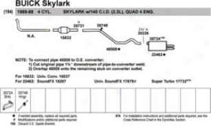 1988-1989 Buick Skylark Exhaust Clamp Walker Buick Exhaust Clamp 35731 88 89