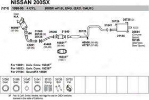 1995-1998 Nissan 200sx Exhaust Swallow  Walk3r Nissan Exhaust Bolt 35138 95 96 97 98