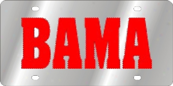 Alabama Crimson Tide Ncaa Team License Plate