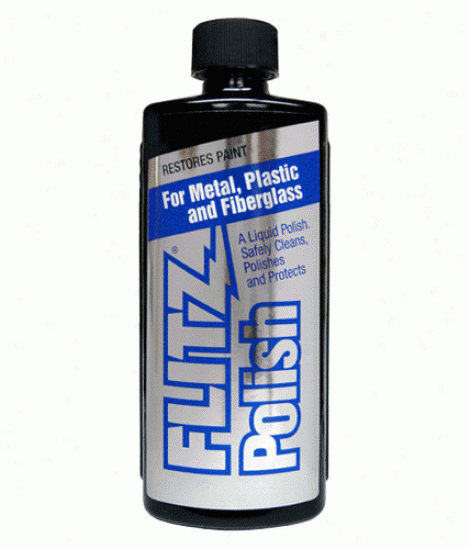 Flitz Metal Polish, Fiberglass & Paint Restorer 3.4 Oz. Liquid