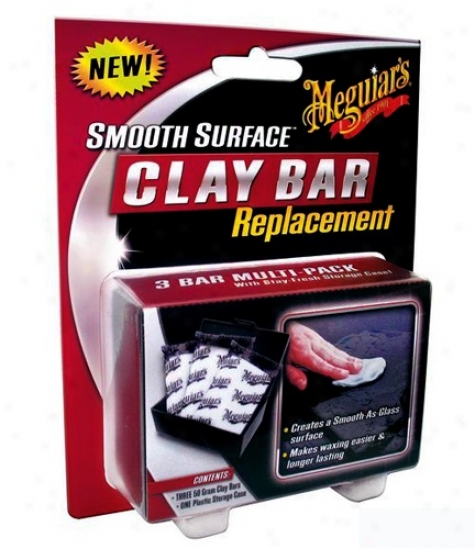 Meguiars Smooth Surface Clay Bar Replacement 3 Pack