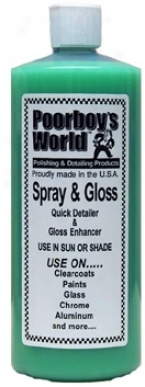 Poorboy?s World Spray & Gloss  32 Oz. Refill