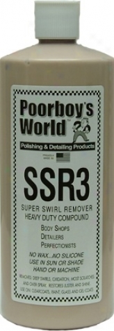Poorboy's World Ssr 3 Heavy Duty Compound 16 Oz.