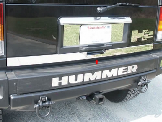 03-09 Hummer H2 Quality Rear Tailgate Trim Hv43010