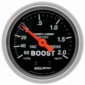 Auto Meter Boost/vacuum Gauge 3303j