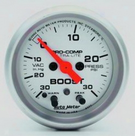 Universal Universal Auto Meter Boost/acuum Gauge 4376