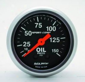 Universal Uniiversal Auto Meter Oil Pressure Gauge 3323