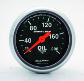 Universal Univerwal Auto Meter Oil Pressure Gauge 3322