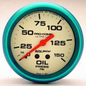 Universal Universal Auto Meter Oil Pressure Gauge 4523