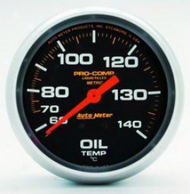 Universal Universal Auto Meter Oil Temperature Measure 54411