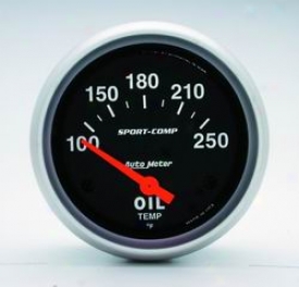 Universal Universal Auto Meter Oil Temperature Gauge 3542