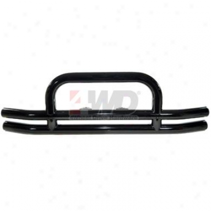 Dual Tube Front Bumper With Center Hoop By Rugged Ridge?