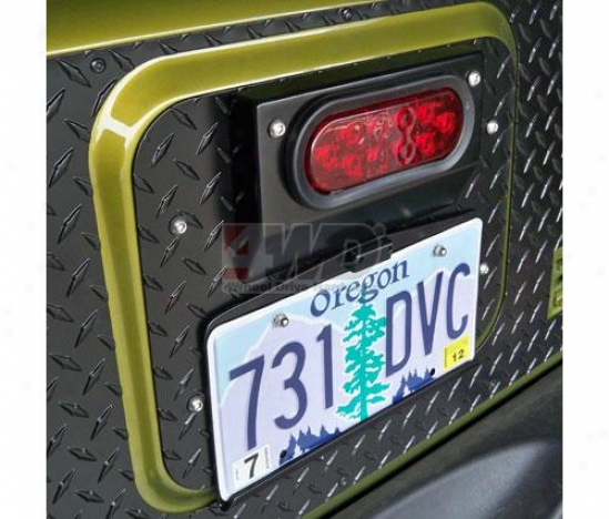 License Plate Bracket With Led Daybreak By Warrior Productw