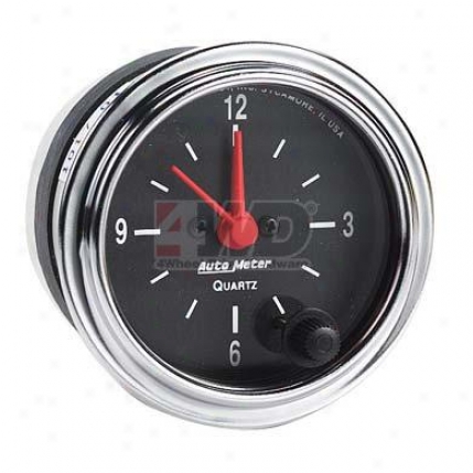 Traditional Chrome Series Pe5formance Clock By Auto Meter