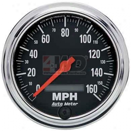 Traditional Chrome Series Speedometer Near to Auto Meter