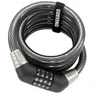 Doberman 6 Foot Coil Cable W  Combination Lock