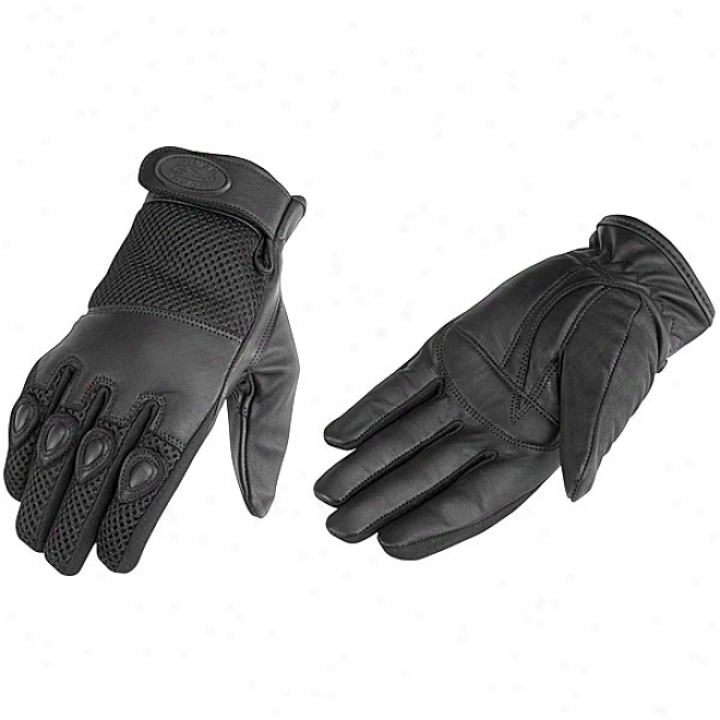 Mystic Leather Mesh Gloves