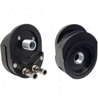 Off-set Oil Cooler Adapter With Automatic Thermostat